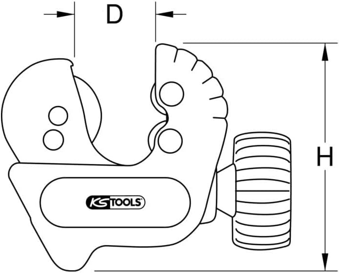 KS Tools 101.2000 Mini pipe cutter, 3-22m
