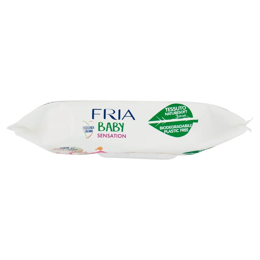 Fria Baby Sensation Salviette per Cambio Pannolino Burro di Karitè 70 Salviette
