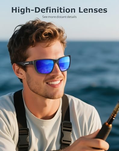 KALIYADI Polarized Sunglasses Men Sports-Sunglasses: Classic Sun Glasses for Driving, Fishing for Women with UV400 Protection4