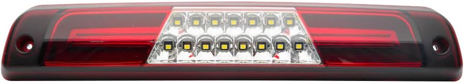 LED Third Brake Light for Dodge RAM 1500 1994-2001 for RAM 2500 3500 1994-2002 3rd Brake Lights Rear Center High Mount Stop Lamp Roof Cargo Lights Red Lens