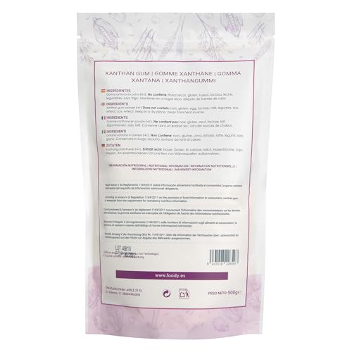 Miniatura 3 de Goma Xantana 500g Sin Gluten, Vegano. Para Espesar