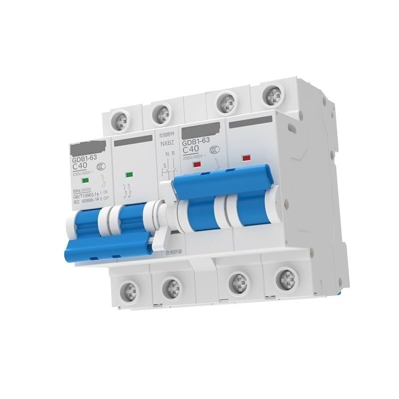 Interruptor de transferencia automática de doble potencia plástico 63A