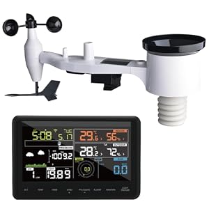 ECOWITT – ECOWITT Wetterstation WS2910, drahtlose solarbetriebene 7-in