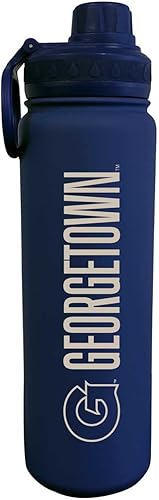 Miniatura 71 de Campus Colors Botella de Agua de Acero Inoxidable NCAA - Tapa de Rosca - 24 oz - Clip de Transporte - Mantiene tus Bebidas Calientes o Frías durante