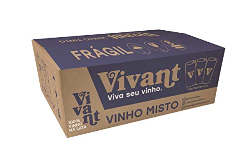 Caixa com 24 Unidades de Vinho (8 Brancos, 8 Rosés, 8 Tintos) Vivant Wines