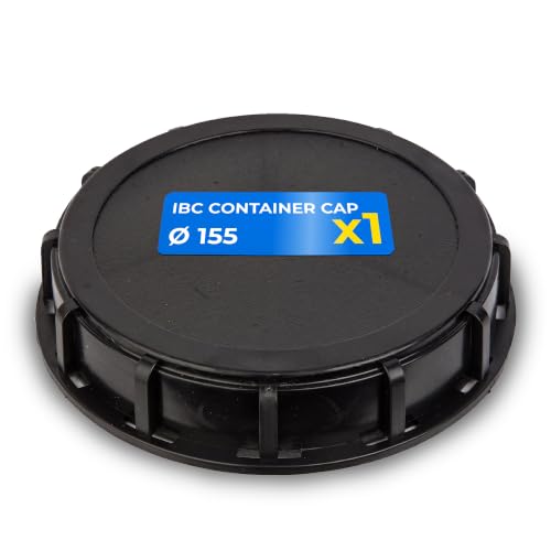 DOJA Barcelona IBC korek bez wentylacji Ø155 mm - gruby gwint, korek zbiornika, szczelna konstrukcja - pokrywa IBC, łatwa instalacja i świetne dopasowanie do pojemnika, adapter zbiornika