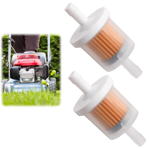 Kasoud Inline Petrol Fuel Filter - 2PCS Solvent Filter for Lawnmowers, Motorcycles, Engines