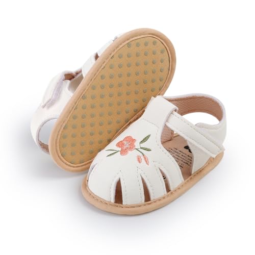 Image of Infant Baby Girls Boys Summer Sandals Premium Unisex Non Slip Rubber Soft Sole Breathable Toddler First Walker Outdoor Beach Shoes