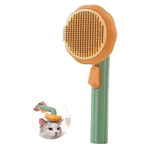 Aitmexcn Cat Dog Brush with Self Cleaning Button, Pet Grooming Brushes for Long and Short Haired Cats Dogs, Dog Slicker Brush for Shedding, Remove Loose Hair, Prevent Matting Cover