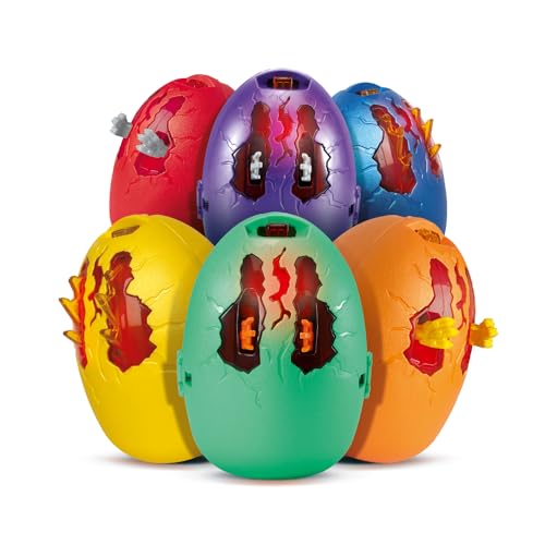 VTech - Switch & Go Dinos Surprise 2ème Génération, Œuf de Dinosaure, Jouet Sonore Transformable, Jeu de Construction, 6 Modèles à Collectionner, Cadeau...