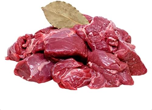 Diced Venison, Fresh Venison Meat. Tender, Juicy And Flavoursome, Pack Approximately 2.5kg