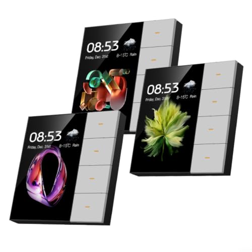 Interrupteur mural Zigbee tactile premium de 8,9 cm type 86 blanc - 5