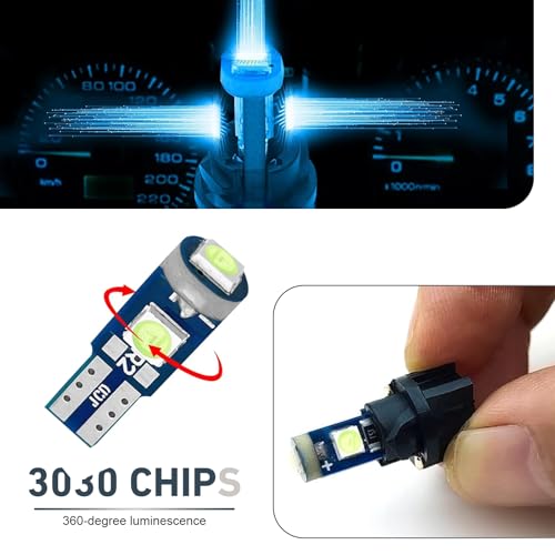 Bombilla LED T5 para tablero 12V azul universal miniatura 6