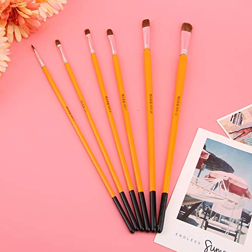 Pincel de guache, caneta de pintura a óleo, pincel com excelente efeito de pintura para aquarela par