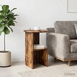 Capacité robuste et dimensions optimales Cette table d'appoint en bois d'ingénierie supporte jusqu'à 60 kg avec un diamètre de 39,5 cm et une hauteur de 55 cm, idéale pour ranger lampes, télécommandes, magazines ou apéritifs dans votre salon ou séjour.