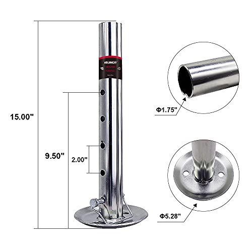 Nbjingyi Adjustable Trailer Jack Base Feet Jack Stand Drop Leg With 1.75 Inch Id For Jacks Foot Jack Camper Accessories #TOP1