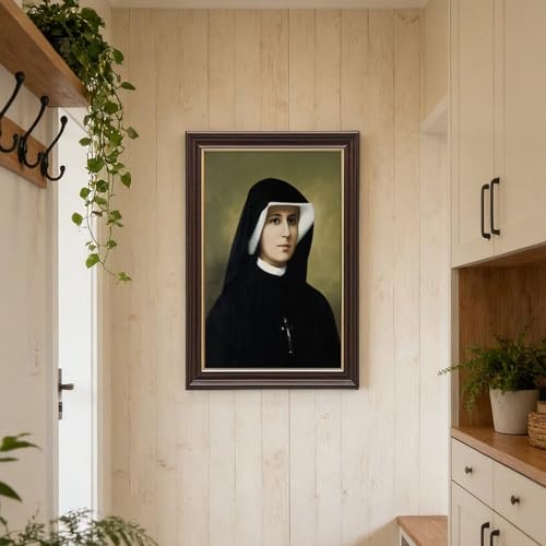 Toile Saint Faustine portrait décoration murale cadre suspendre - 6