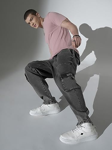 Image of Hubberholme Men's Loose Fit Cargo Jogger Jeans