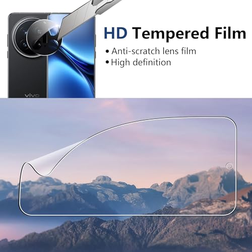 Image of PreCure 360 Screen Protector for Vivo X200 Pro with Camera Lens Protection (2 Front + 1 Back + 1 Camera Glass) | Soft TPU Film | Bubble-Free | Anti-Scratch | HD Full Coverage