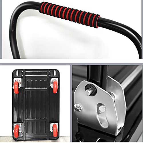 Carro de plataforma plegable con ruedas silenciosas y panel resistente de gran capacidad 5