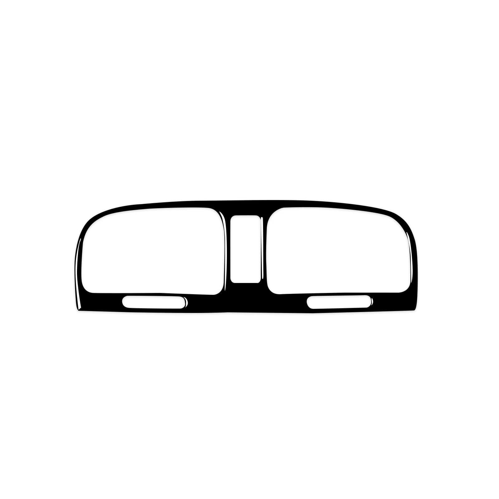 for VW for Golf 6 GTI R MK6 2008-2012 Car Dashboard Panel Central Air Outlet Trim Frame Sticker POMPOMPUR