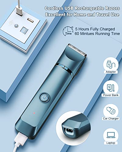 Senignol Women's Bikini Trimmer, Electric Razor For Women Pubic Hair Trimmer For Bikini Area, Arms, Legs, Underarms, Ipx7 Waterproof Electric Lady Clipper Hair Removal Razor ,Valentines Day Gifts #TOP4