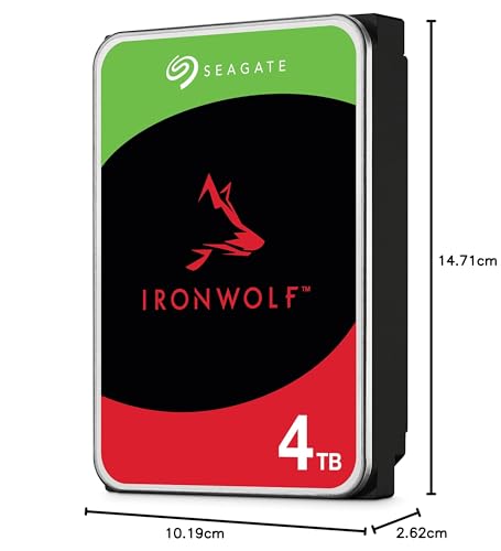 Seagate IronWolf 4TB NAS Internal Hard Drive CMR 3.5 Inch SATA 6Gb/s 5400 RPM 64MB Cache for RAID Network Attached Storage Rescue Services... - Image 2