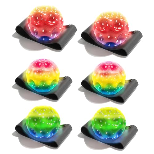 PASLFC 6 Stück Handgelenk Return Ball,Jumping Ball mit...