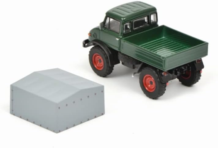 Miniatura 2 de FloZ para Schuco para Mercedes para Benz para Unimog U406 camión darkgreen 1:64 modelo preconstruido
