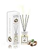 EYFEL Reed Diffusers for Home–Coconut Reed Diffuser Set 405 fl oz Oil Diffuser Sticks Bathroom Diffuser Bedroom Diffuser Home Fragrances Scented Sticks Home Decor