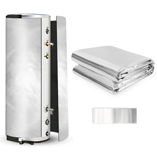 Upgraded Water Heater Insulation Blanket 76'x48',Pre-Oxidized Fiber Technology for Energy Saving, Soft Tight Fit Easy to Cut & Install, Includes 16FT Foil Tape, Fits 40 50 60 Gallon Tanks(76'x48')