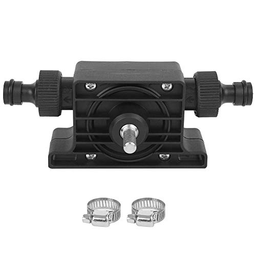 Miniaturölpumpe Ölpumpe Tragbare Selbstansaugende elektrische Bohrmaschine Pumpe Kompaktwasser Kraft Wasserpumpen Haushalts mit 2-teiligem Anschluss (Schwarze Ölpumpe)