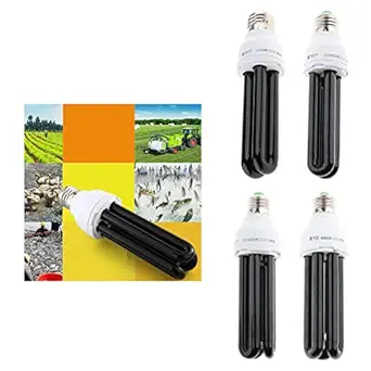 Moxic E27 UV Ultraviolet Fluorescent Blacklight CFL Light Bulb Lamp 220V 2U 15W