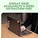 Luxafor Flag 2 – 2nd Gen LED Busy Light – Status & Availability Indicator for Office – Avoid Workplace Distractions and Boost Productivity (Black)