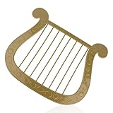 Harpe d'Ange en Plastique, 27,5x23cm Harpe Lyre pour Fêtes à Thème Cosplay Accessoire Costume d'Ange (Vert Matcha)