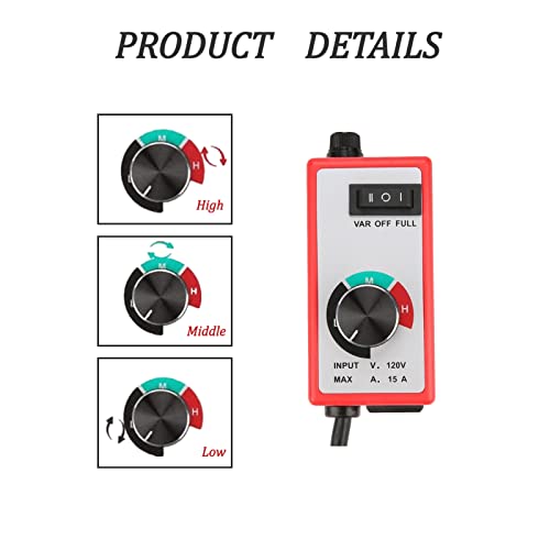 120V Variable Speed Governor,Router Fan Variable Speed Controller Governor,Dc Motor Speed Controller,For Electric Tools, Woodworking Equipment, Greenhouse Agriculture. #TOP3