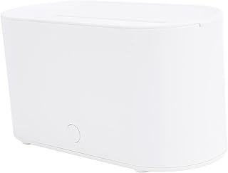 Humidificador de Difusor de Fuego de Llamas Coloridas, 7 Colores de Llamas Difusor de Aceite Esencial ABS PP 130 Ml para la Oficina (WHITE)
