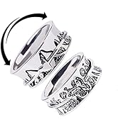 Anxiety Ring ,Zifengcer Spinner Rings Inspiration Mountain Meditation Ring Butterfly Meditation R...