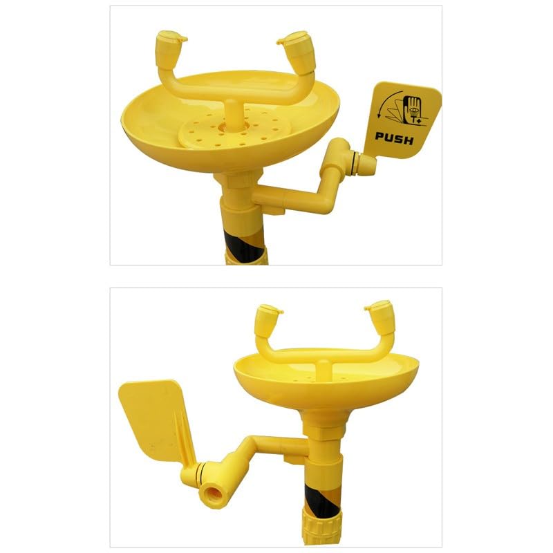 Gfdbhjer Portable Eye Wash Station, Emergency Eyewash Station, Vertical Eye Wash Unit, Eye Emergency Shower System