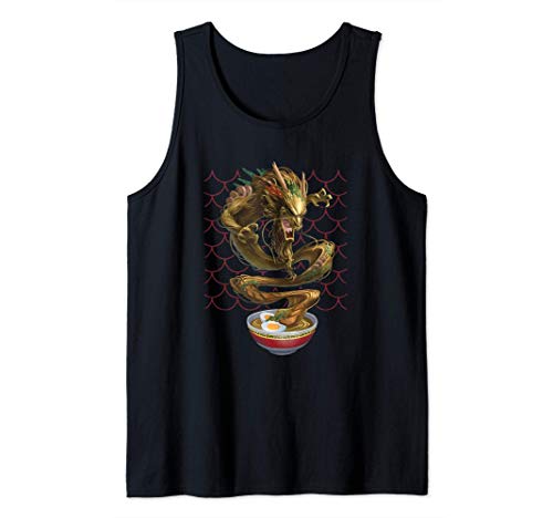 Kawaii Ramen Asian Japanese Dragon Noodles Foodie Lover Gift Camiseta sin Mangas