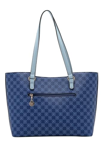 Bolsa Feminina Hobo Chenson Sport Monograma Azul