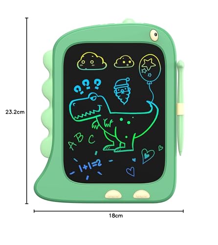ORSEN Pizarra Mágica Infantil 8,5 Pulgadas, Juguetes Niños 2-8 Años, Tableta de Escritura LCD Dinosaurio, Pizarra Magnética Infantil, Regalos para San Valentín y Pascua (Verde) - imagen 8