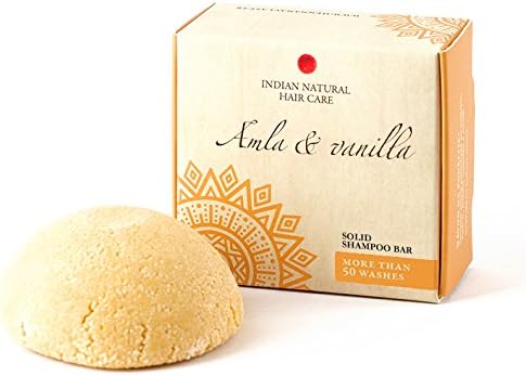 Solid shampoo bar - Amla & vanilla - For normal-damaged hair - Indian Natural Hair Care - 60g