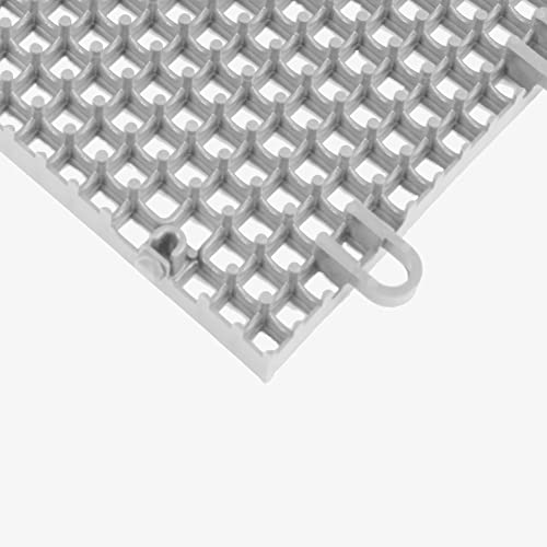IncStores 5/8 Inch Thick Outdoor Basketball Court Flooring | Build The Ultimate Space for Basketball, Tennis, and More with Weatherproof Plastic Floor Tiles | Graphite, 100 Tiles