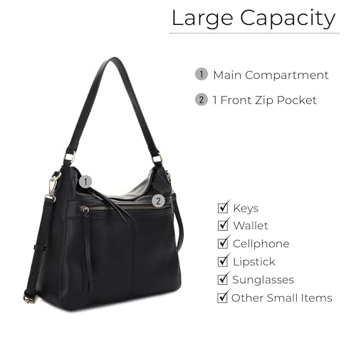 Image of JESSIE & JAMES | Dakota Top Handle Concealed Carry Hobo Purse with Adustable Shoulder Strap