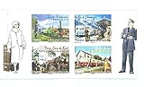 Plaquette de 4 Timbres autoadhésifs pour Une Lettre prioritaire de - de 20g pour la France. Trains, Locomotive, Paris, Chamonix..