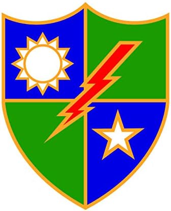 Adhesivo de la insignia de la unidad distintiva del 75 Regimiento de Guardabosques del Ejército de los Estados Unidos, vinilo FA - 1.25 de ancho