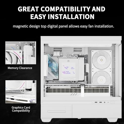 Image of Thermalright Phantom Spirit 120 Digital Snow CPU Cooler,Dual PWM Fans, 7 Heat Pipes CPU Cooling,Digital Screen Top Cover-Magnetic Attraction,for lga1700 /1851 /1150 /1151 /1200, AM4 /AM5,Heatsink Cooler
