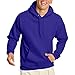 Hanes Men's Pullover EcoSmart Fleece Hooded Sweatshirt, Purple, Large