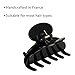 Small Blue Hair Clip for Women, France Luxe Sm Couture Claw Clip, South Sea Faux Shell, Strong Grip, Lightweight Comfort, Damage-Free French Design, Ideal for Half-Up Style